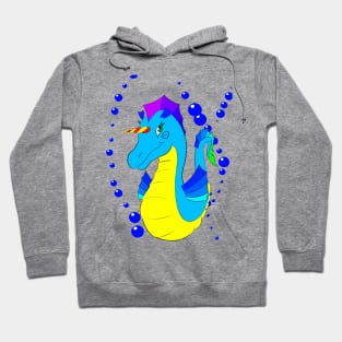 Sea horse unicorn. Mermaids love them :) Hoodie